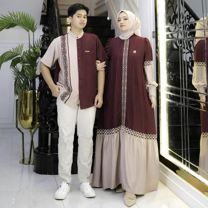 Gwenza - Asyiqa Couple Gamis Koko - Muslim Wanita