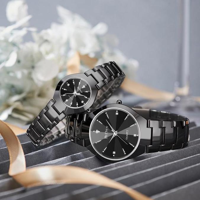 Biden Brand Top jam tangan couple fashion bisnis tali stainless steel