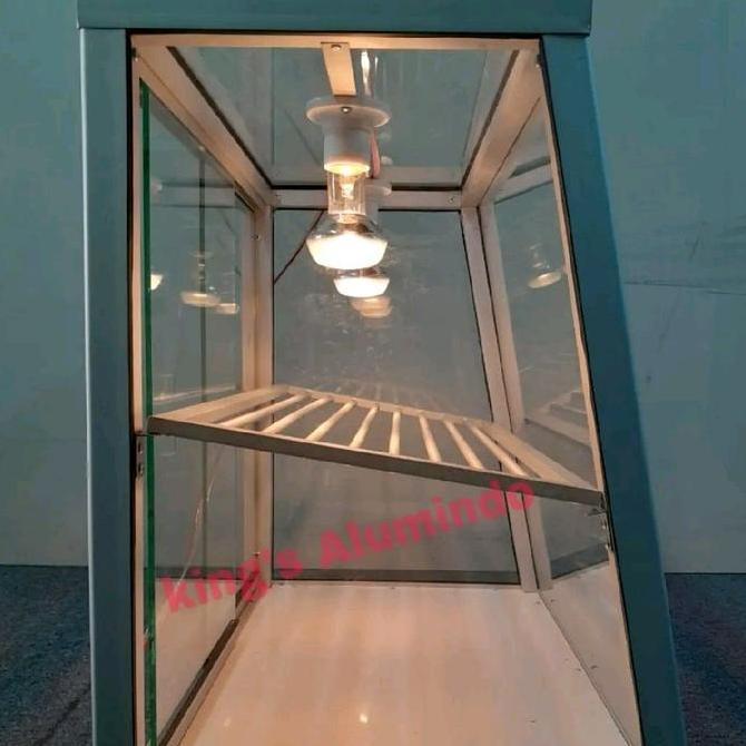 Etalase KFC fried chicken ayam goreng aluminium kaca