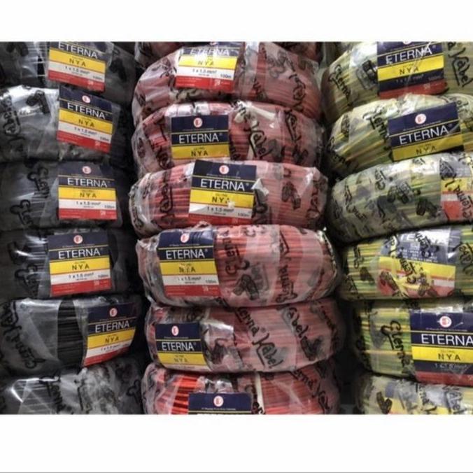 Promo Kabel Eterna Nya 1X1.5 Mm 100 Meter/Kabel Tunggal Eterna 1X1.5Mm 100 M