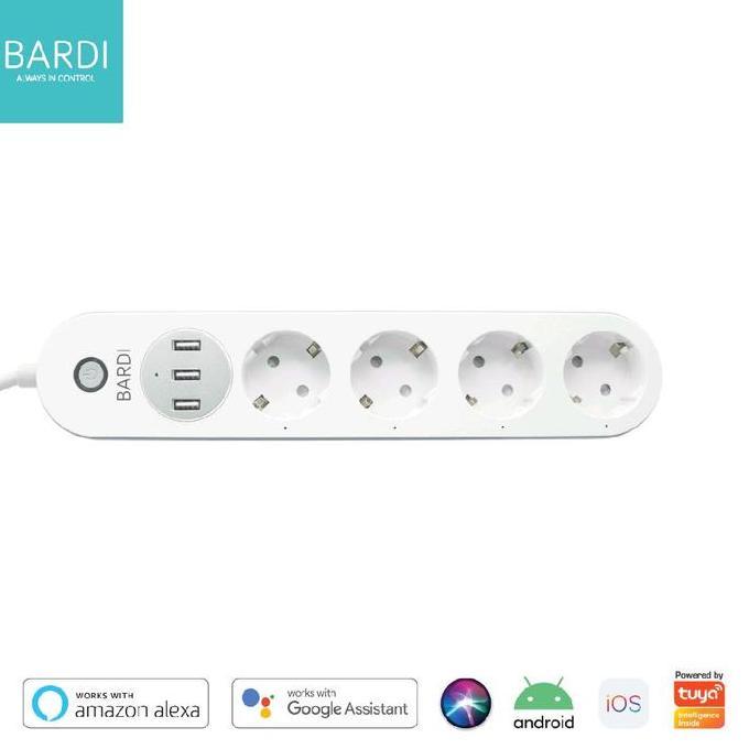 Murah Bardi Smart Home Power Strip Extension Colokan Wifi Iot