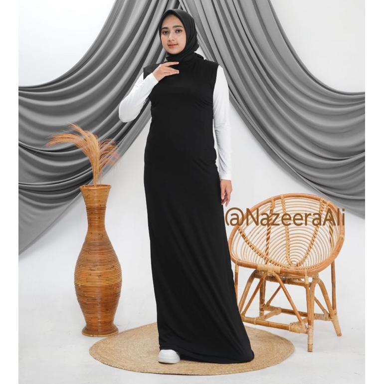 Inner Dress Tanpa Lengan Gamis Buntung Rayon BASIC INNER KUTUNG GAMIS YUKENSI RAYON