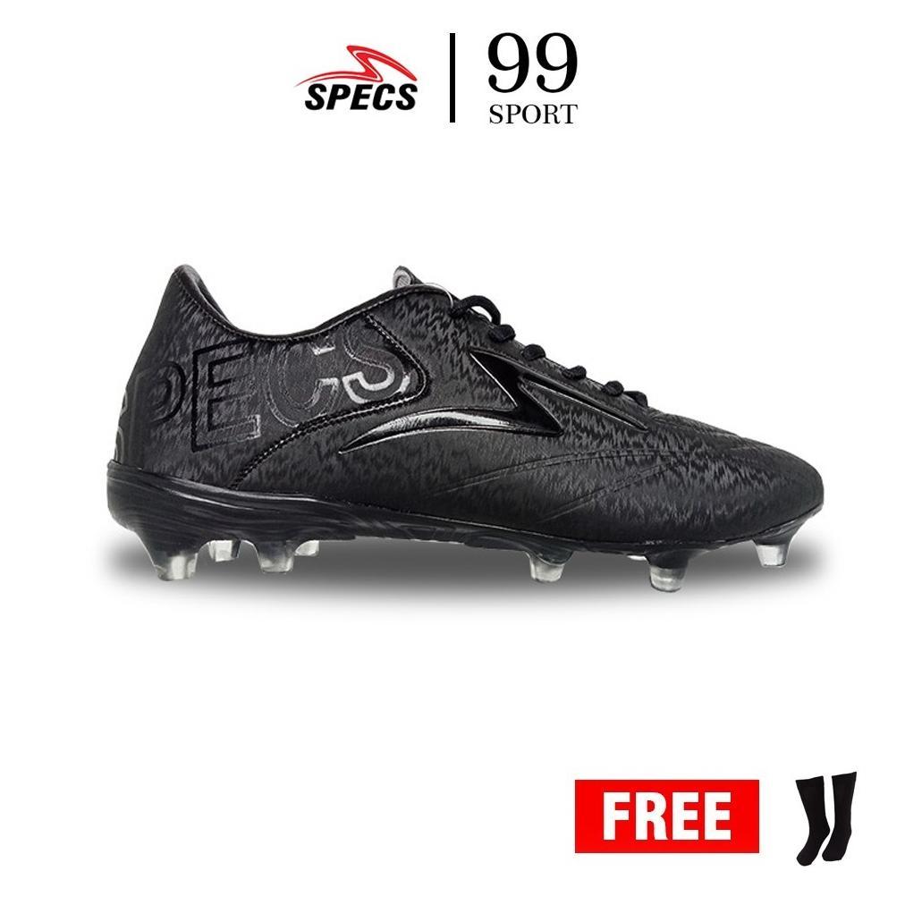 NEW SEPATU SEPAKBOLA SPECS ESTADIO FG HITAM POLOS