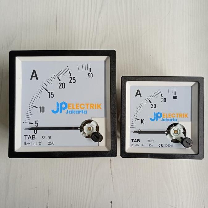 Ampere Meter Analog Direct 30A AC 72x72 mm / 96x96 mm Ampere Meter Analog