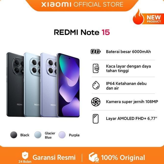 ''Terlaris" Redmi Note 1 (8/128 Gb) (8/26 Gb) | Baterai Besar 6000Mah [ Official Store] Murah