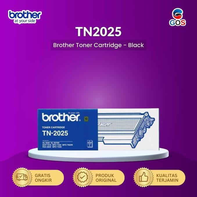 BROTHER Toner TN2025 Original Black TN 2025