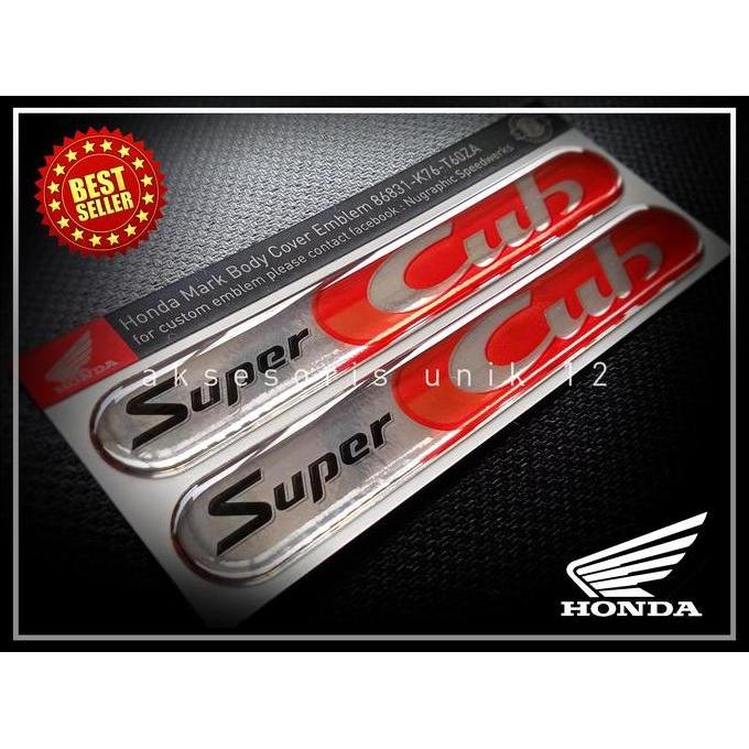 TERBARU Sticker Emblem Honda Super Cub Kecil