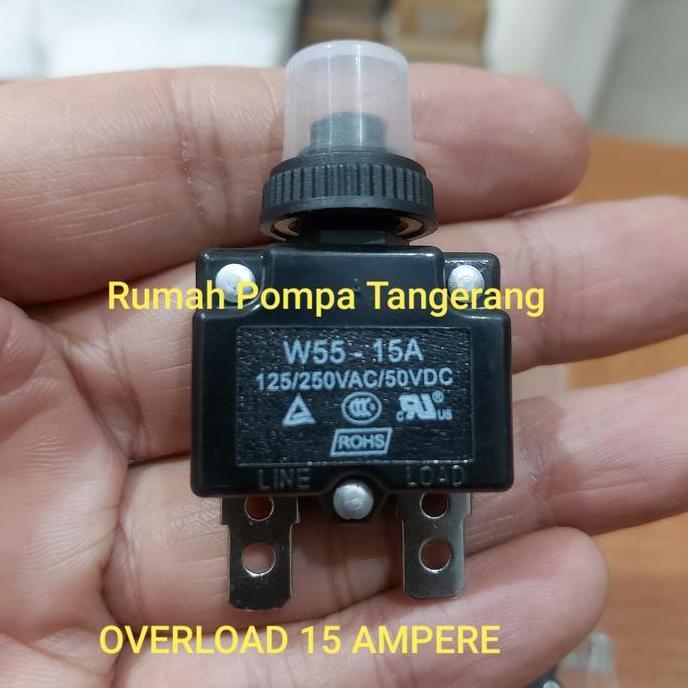Overload Switch Protector Sparepart Pompa Satelit 15 Ampere Terbaik