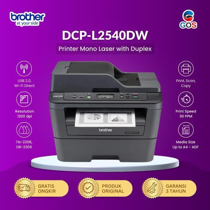 NEW BROTHER Printer Laser Monochrome DCP L2540DW L 2540DW Mono L 2540 DW