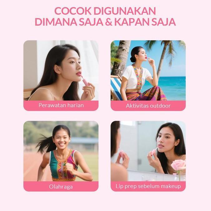 Feisumasuku- BpomBioaqua Lip Serum Warna Bibir Pink Alami Ribuan Orang Ribuan Warna Serum Bibir Untu