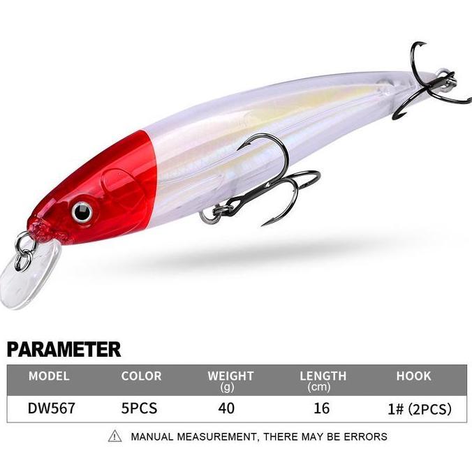 Sakanatsuri- Proberos  Umpan Pancing Ikan Lure Minnow Floating 40G/16Cm Mn056