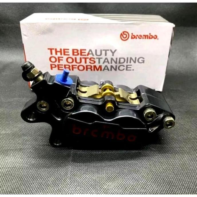 KALIPER BREMBO CNC MONOBLOK 4P / 4PISTON POSISI KIRI KANAN UNIVERSAL MOTOR MOTORCYCLE ORIGINAL DAN T