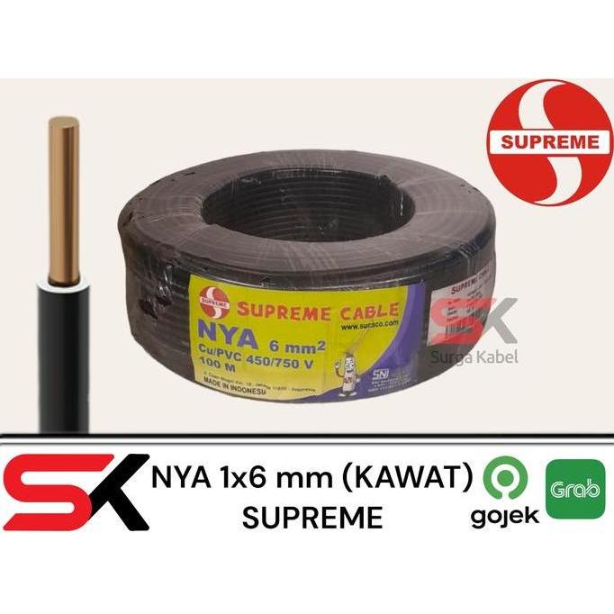 Grosir Nya 1X6Mm/ Kabel Grounding 1 X 6Mm/ Nya 6Mm/ Tunggal 6Mm Supreme