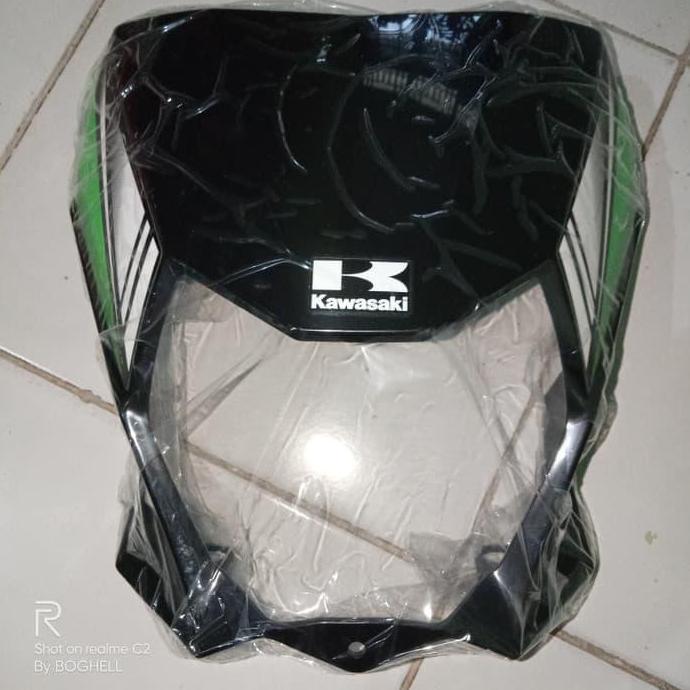 READY BATOK COVER LAMPU KLX 150 BF EXTREME HITAM ORI ORRI