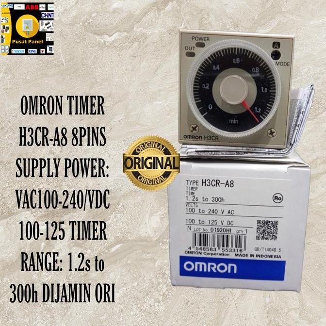 TIMER OMRON H3CR-A8 H3CR A8 MULTIVOLT 24V-240VAC V AC