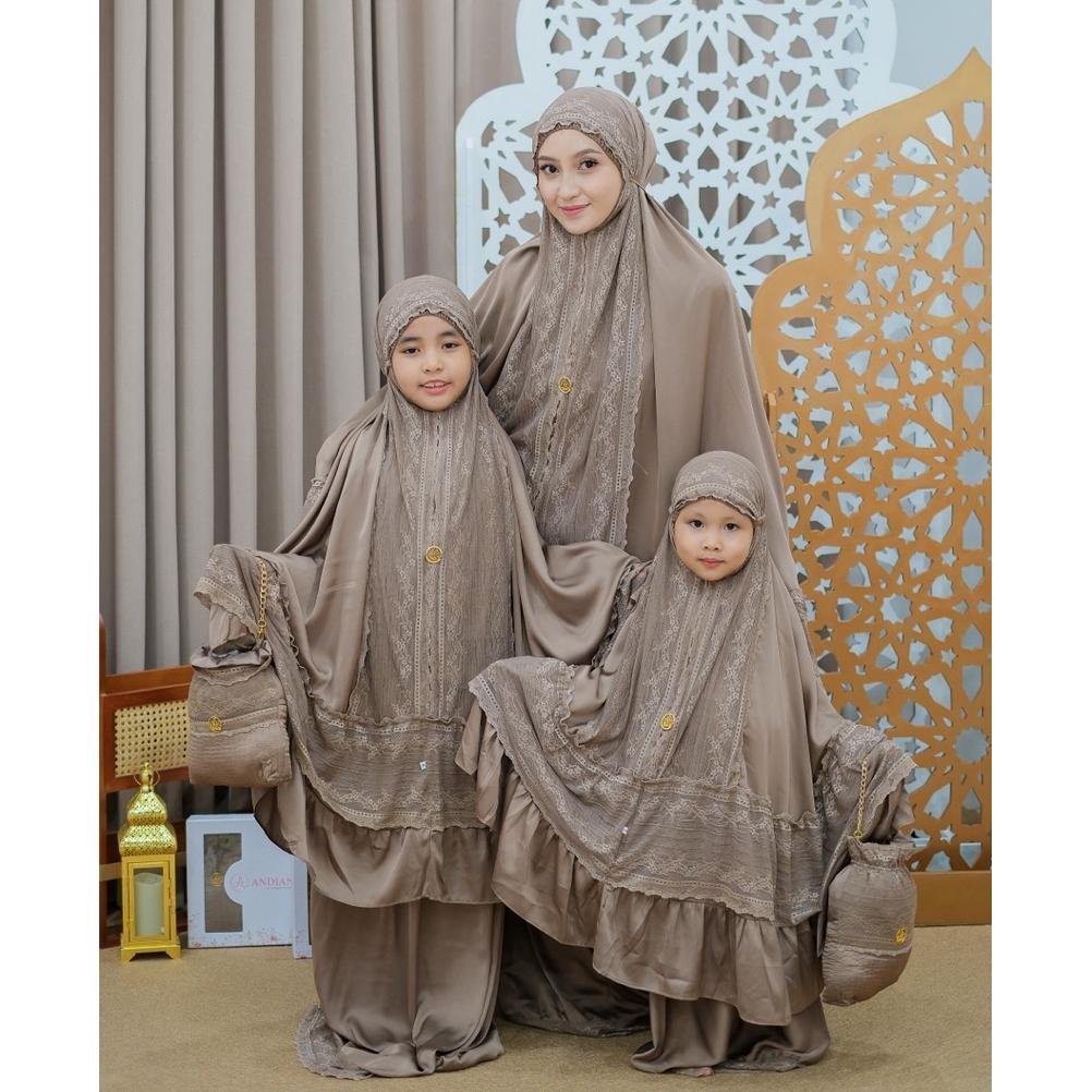 KHONJIELABS MUKENA MOANA COUPLE PREMIUM FREE BOX KOTAK  PREMIUM