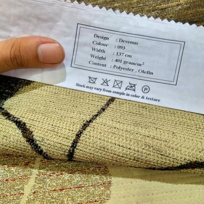 BAHAN KAIN MEUBEL SOFA KURSI ATEJA DIVINE MOTIF BUNGA BESAR - DEVENUS