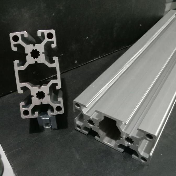 Alumunium profile 4080 T-Slot panjang 6 meter