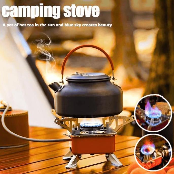 Itaratnasih - Cod Kovab Kompor Gas Camping Mini Portable Lipat 1 Set Lengkap Outdoor Ultralight Stov