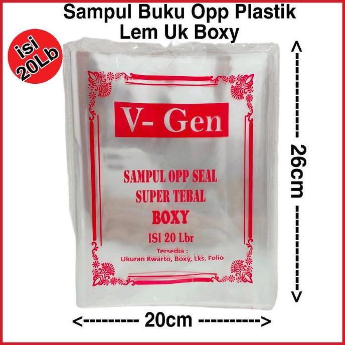 PROMO TERBATAS SAMPUL BUKU PLASTIK OPP LEM 1 PAK ISI 20 LEMBAR JAMINAN ORI