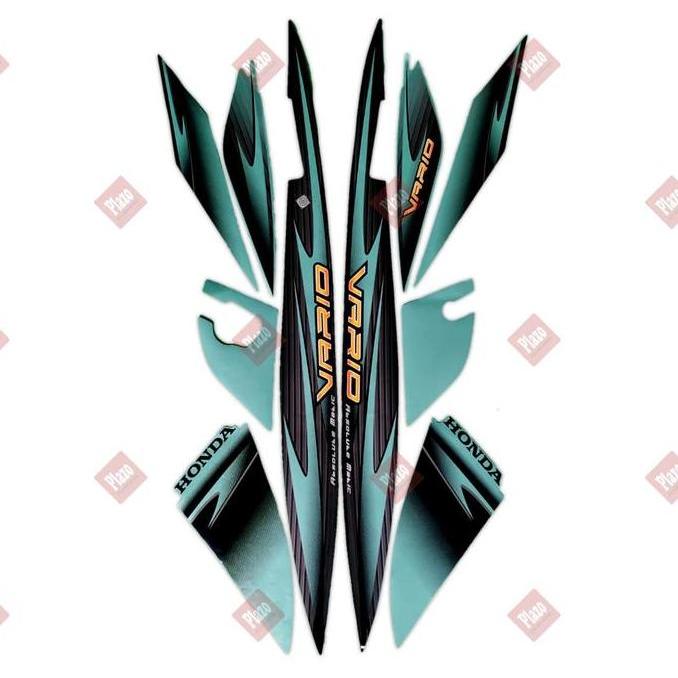 stiker motor / striping honda vario cw 110 2006 hijau