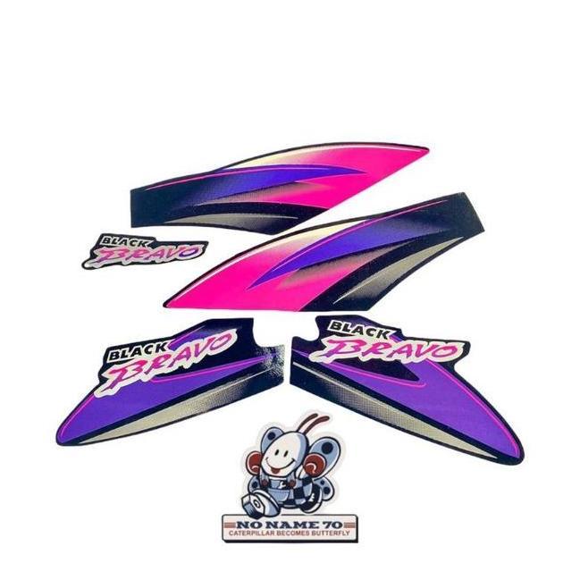 striping sticker suzuki rc100 rc 100 new bravo jet cooled