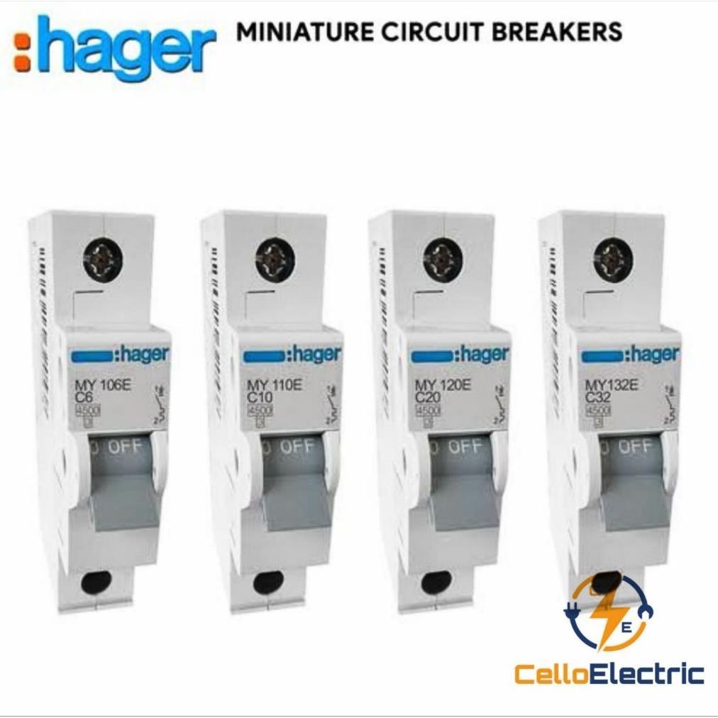 MCB Hager 1 Phase 50 A - MCB Hager 1 Phase