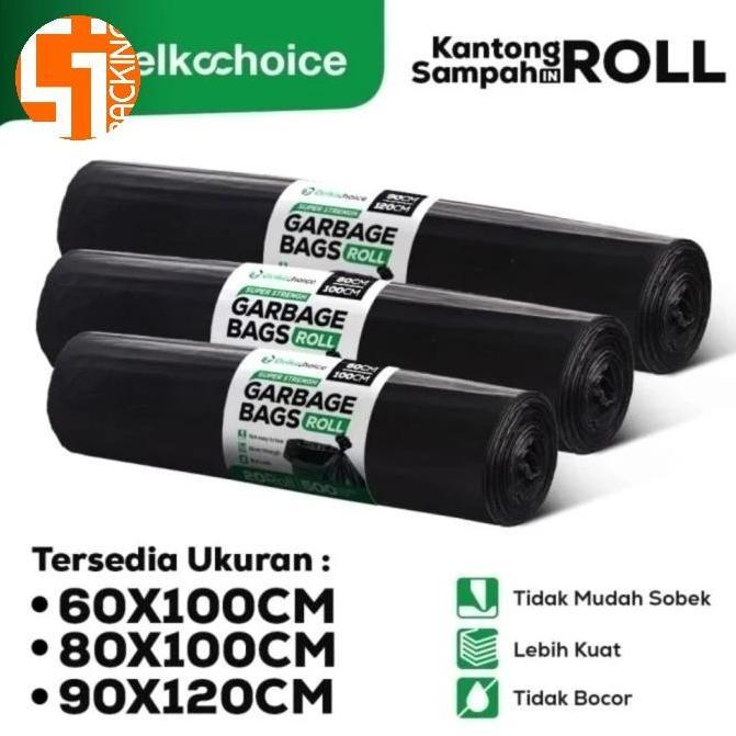 KANTONG PLASTIK SAMPAH BESAR TRASH BAG PLASTIK SAMPAH 120X180 murah