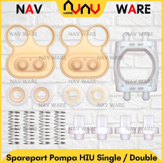 PROMO SPAREPART SET MEMBRAN POMPA AIR DC 12V HIU SINGLE 100PSI / HIU DUAL PUMP 138PSI / SINLEADER 80