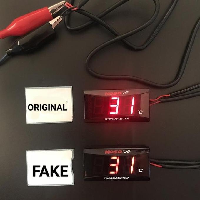 Voltmeter KOSO Orinal Motor dan Mobil