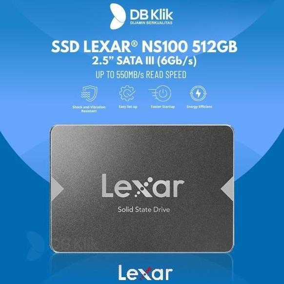 SSD Lexar NS100 512GB SATA 2.5 Inch SSD Lexar 512GB LNS100 2.5" SATA