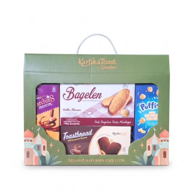NEW HAMPERS KARTIKA TOAST KARTIKASARI PARSEL PAKET LEBARAN HAMPERS HADIAH FREE KARTU LEBARAN PARCEL 