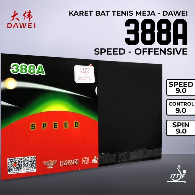 Karet Bet Pingpong Dawei 388A 2.2Mm