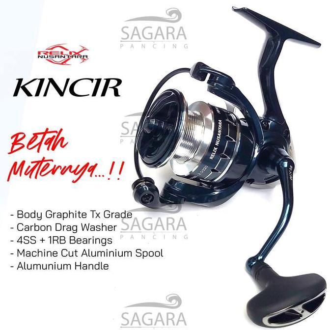 Reel Kincir Reel Relix Nusantara Reel Pancing Spinning Power Handle