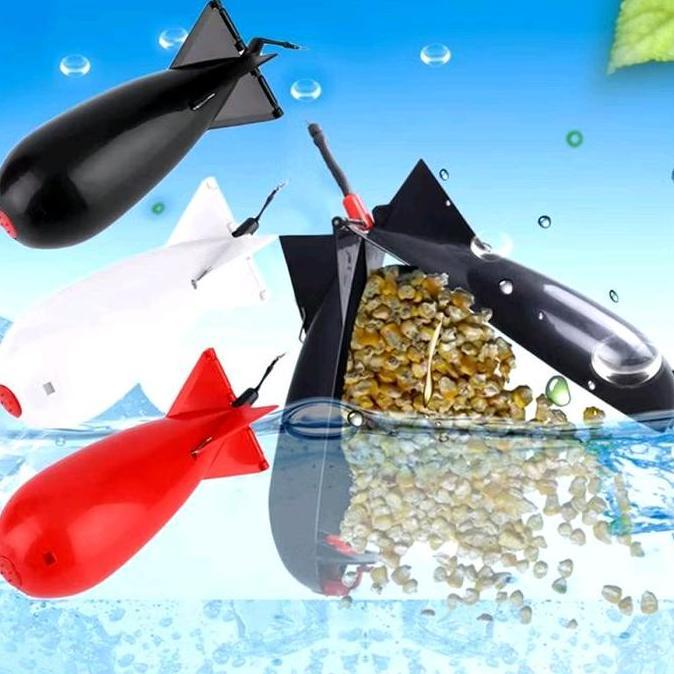 Alat Pengumpul Ikan Bentuk Roket atau Bom Ikan Roket Pelontar Umpan Ukuran L Efektif untuk Memancing