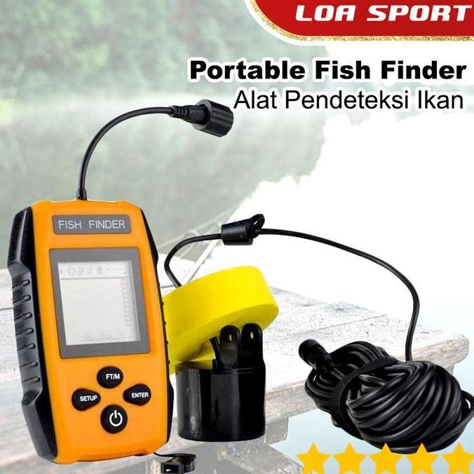 Fish Finder Portable Pendeteksi Ikan Radar Pancing Sonar 100 Meter