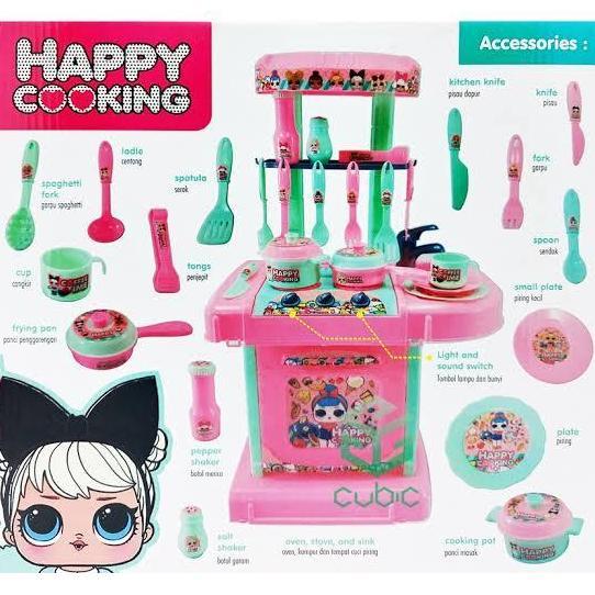 Mainan Masak masakan Happy Cooking Frozen Hello Kitty