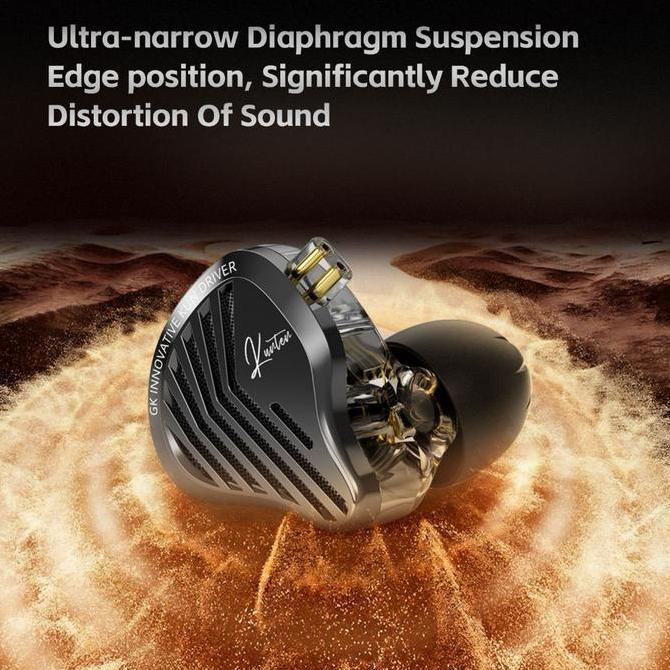 Gk-Kunten Gk Kunten Earphone Ultra Wide Frequency Dynamic Driver Hifi Iem Earphone