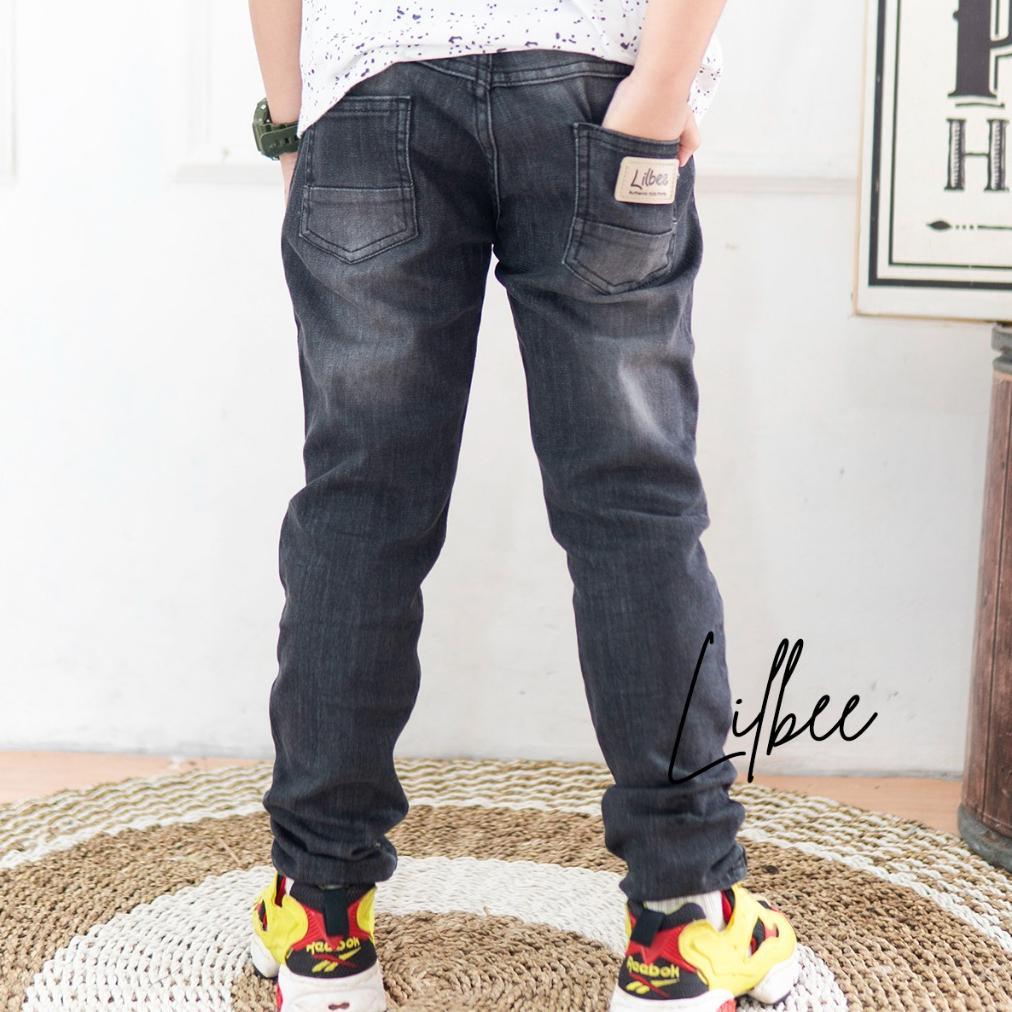 BEST SALE LILBEE CELANA JEANS LEVIS PANJANG SOFT DENIM ANAK LAKI LAKI HITAM STRETCH KEREN CD 003