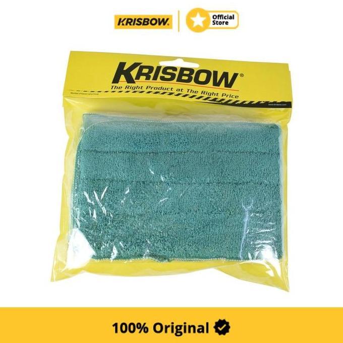 TERBARU - KRISBOW REFILL KAIN PEL MICROFIBER FLAT MOP 60 CM