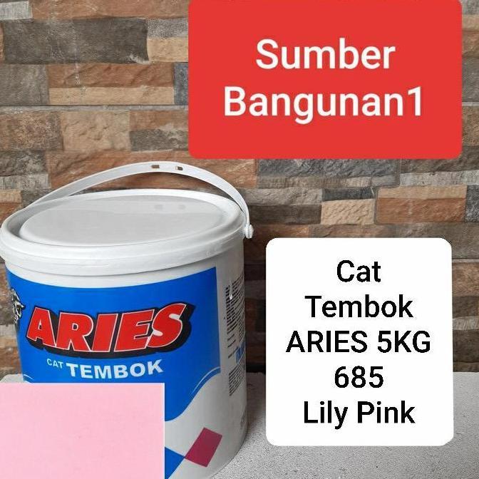 Cat Tembok ARIES by Avian 685 Lily Pink 5 kg cat tembok triplek 5kg