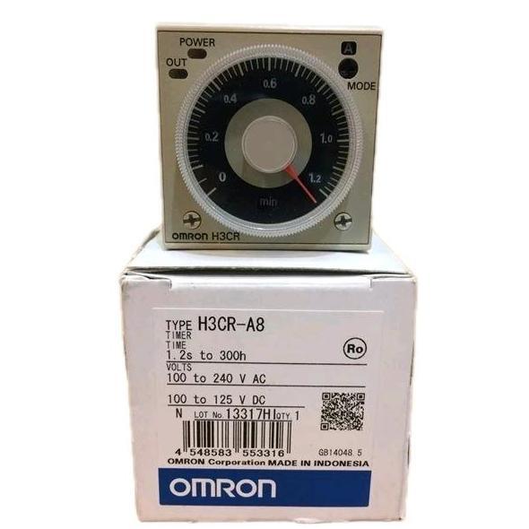 Murah Timer H3Cr-A8 + Socket // Omron Timer H3Cr-A8 + Socket // Timer Omron H3Cr-A8 // Omron H3Cr-A8