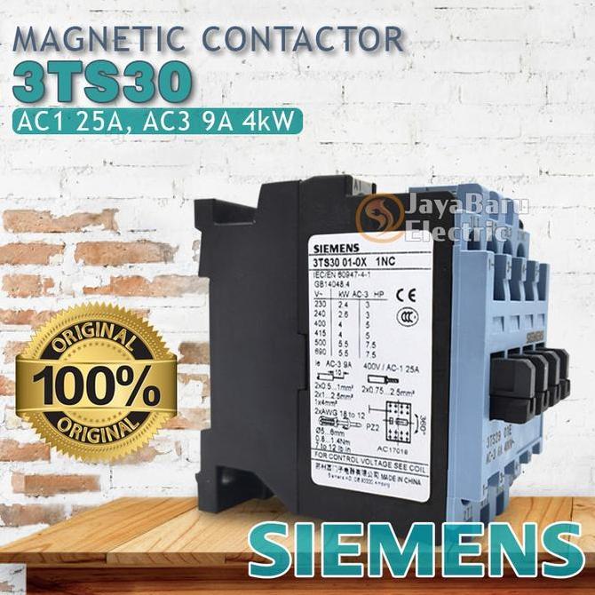 Grosir Kontaktor Contactor Siemens 3Ts30 3Ts3010 3Ts3001 24V 48V 110V 220V 380V