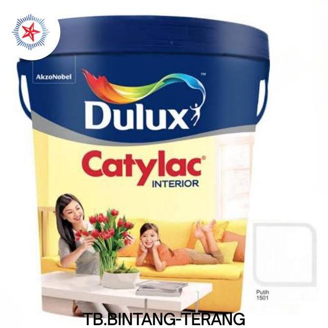 CAT TEMBOK DULUX CATYLAC GALON 5 KG WARNA PUTIH