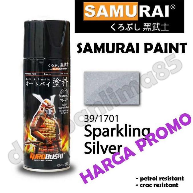 Samurai Paint 1701 SPARKLING SILVER/Metalik Silver Cat Semprot/Pylox
