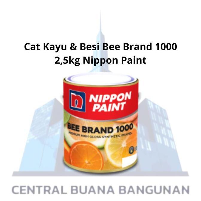 Cat Kayu & Besi Bee Brand 1000 Nippon Paint 2,5kg 9102 NP666 NP66 9103