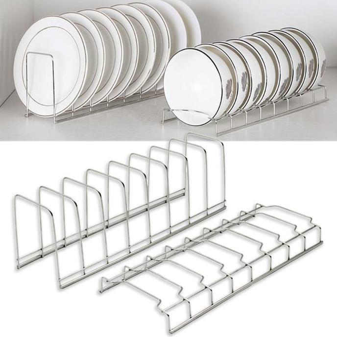 KIMDARY Stainless Rak Piring Mangkuk-Rak Pengeringan Piring-Rak Pengering Tutup-Rak Peniris Mangkuk 