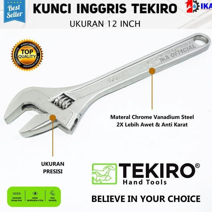 BOVANA Tekiro Kunci inggris 12" [300mm] / adjustable wrench 12" Tekiro Kunci