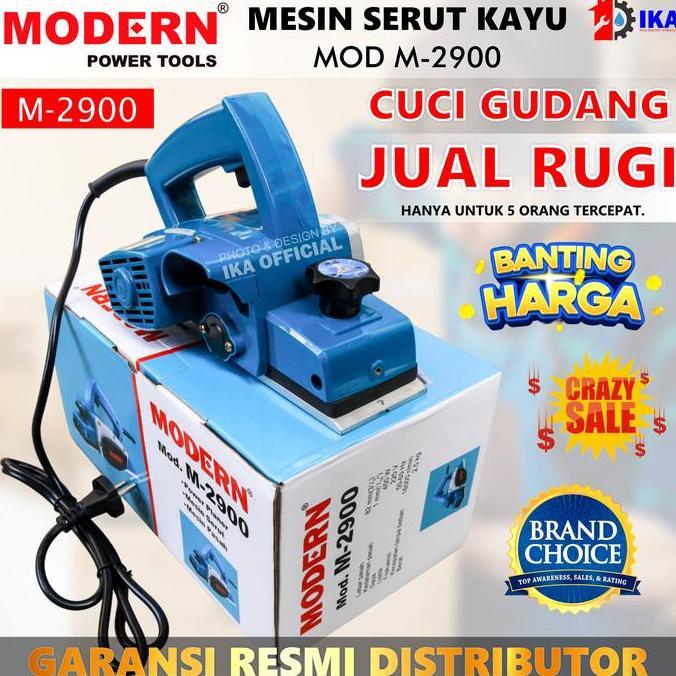 BOVANA MODERN M-2900 Mesin Serut Kayu MODERN M2900 / Mesin Planer Listrik Modern / Mesin Planner Pas