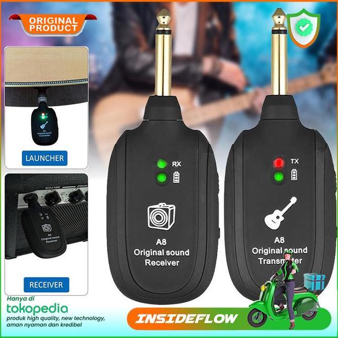 Jack Wireless Gitar Bass Transmitter Receiver